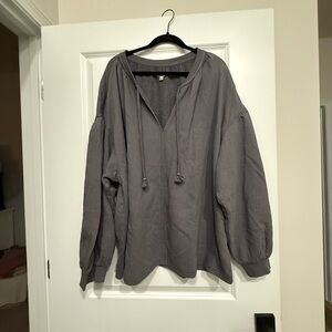 Aerie V-neck Sweatshirt